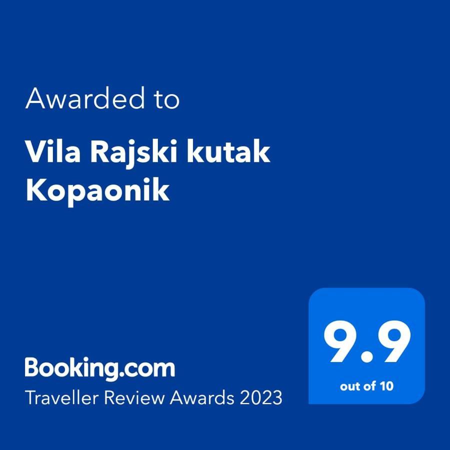 Vila Rajski Kutak Kopaonik Kültér fotó